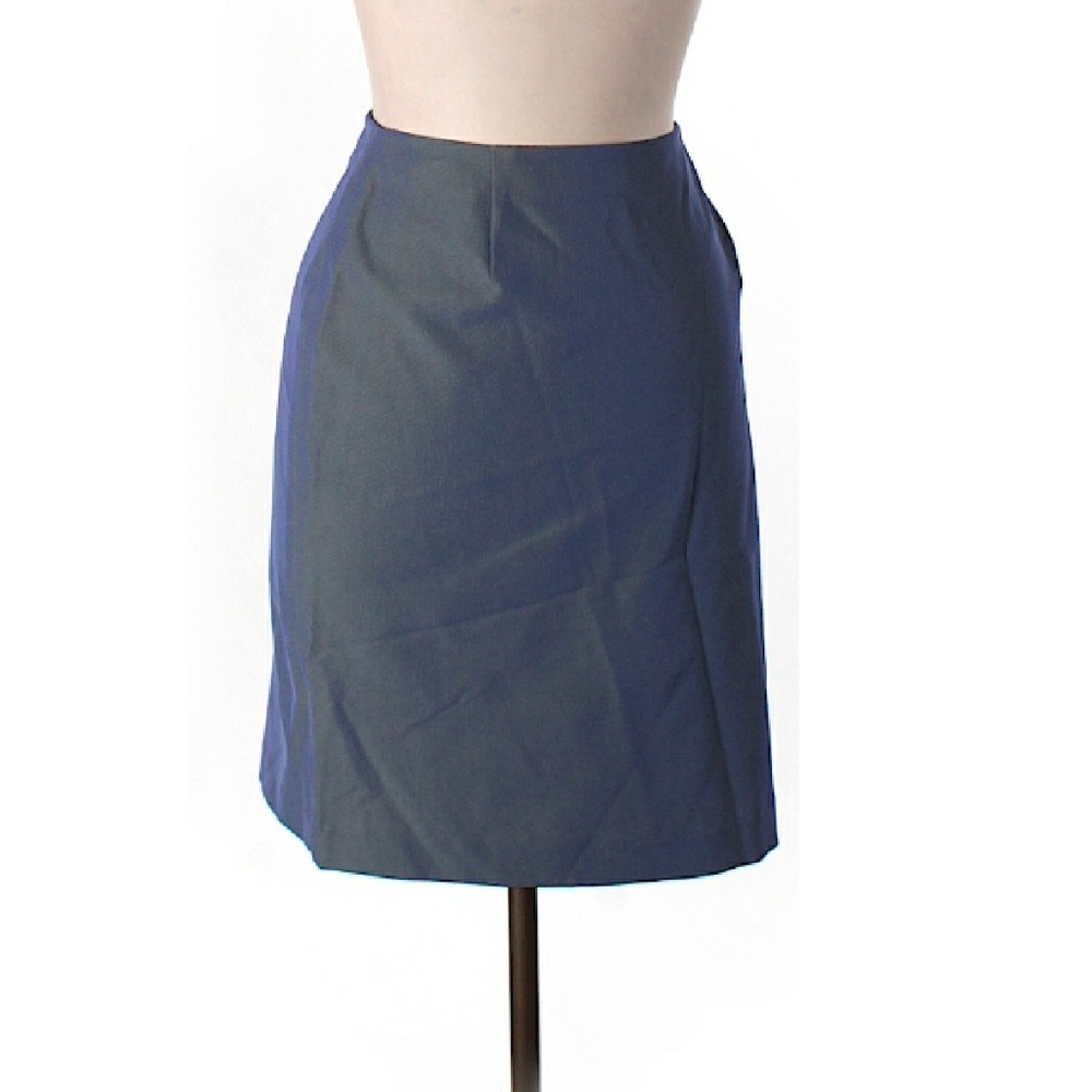Garfield & Marks Blue Iridescent Pencil Skirt